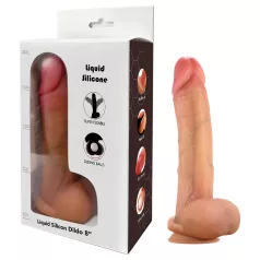   FeelSkin - ultrarealistyczny dildo z jądrami (naturalny, 17 cm)