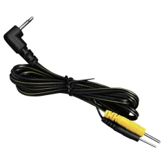   DG-LAB - kabel elektrodowy z wtyku jack 2,5 mm na bolce 2 mm (czarny)