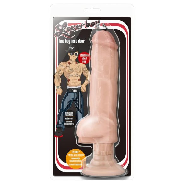 Blush Bad Boy - wibrator z piercingiem - 33 cm - naturalny