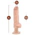 Blush Bad Boy - wibrator z piercingiem - 33 cm - naturalny