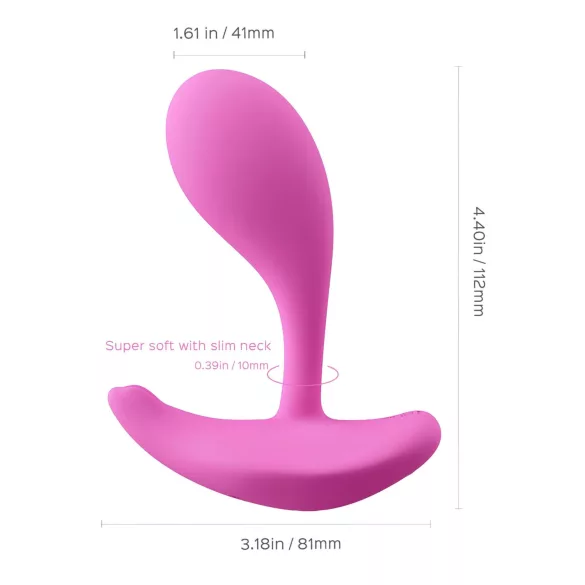 Honey Play Box Oly 2 - wibrator do stymulacji punktu G i łechtaczki sterowany aplikacją (różowy)