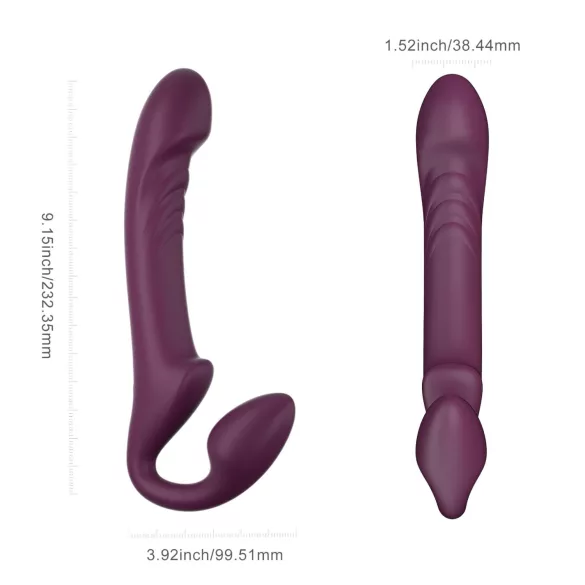 Honey Play Box Bliss - wibrator obrotowy z koralikami do uprzęży - fioletowy