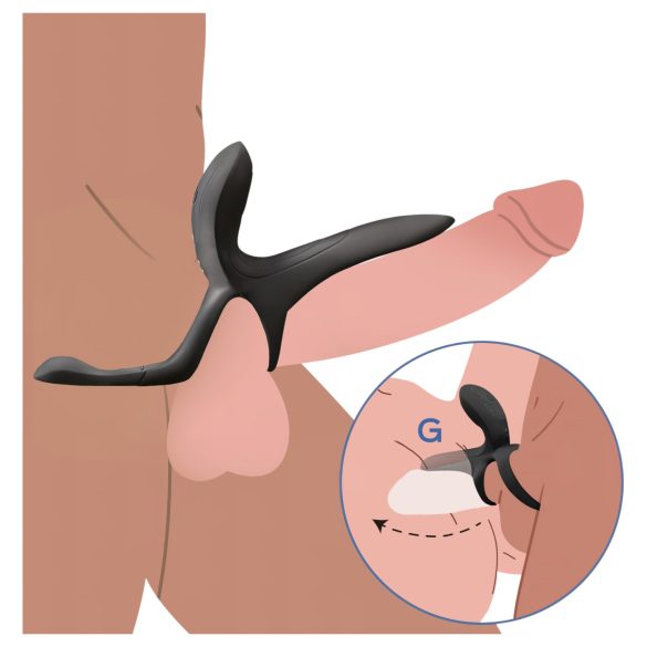 Honey Play Box Pleasure Pivot - wibrujący pierścień na penisa i jądra