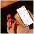 Honey Play Box Melody - sterowany aplikacją wibrujący 2w1 z perełkami (czerwony)