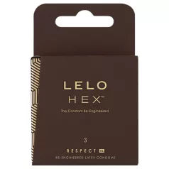 LELO Hex Respect XL - prezerwatywy powiększone - 3 sztuki