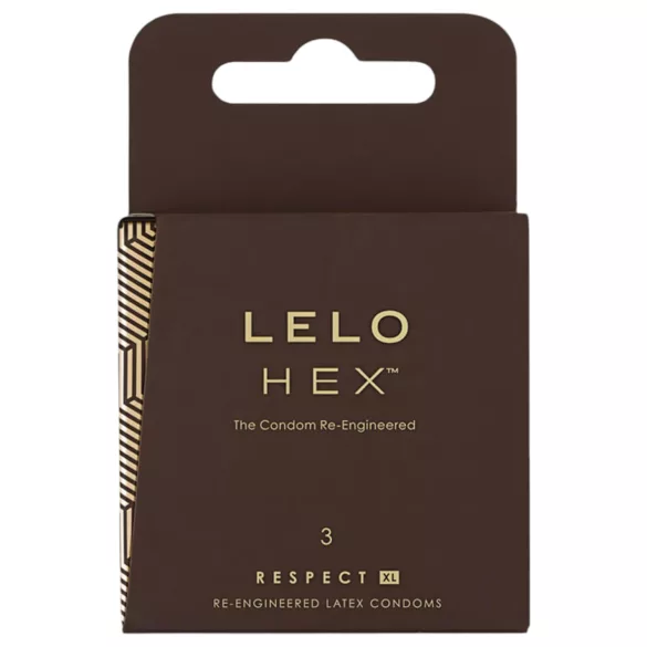 LELO Hex Respect XL - prezerwatywy powiększone - 3 sztuki