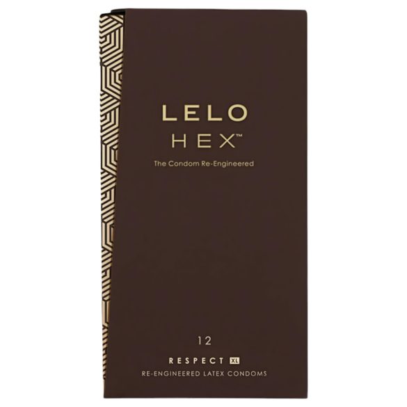 LELO Hex Respect XL - prezerwatywy powiększone - lateks - 12 sztuk