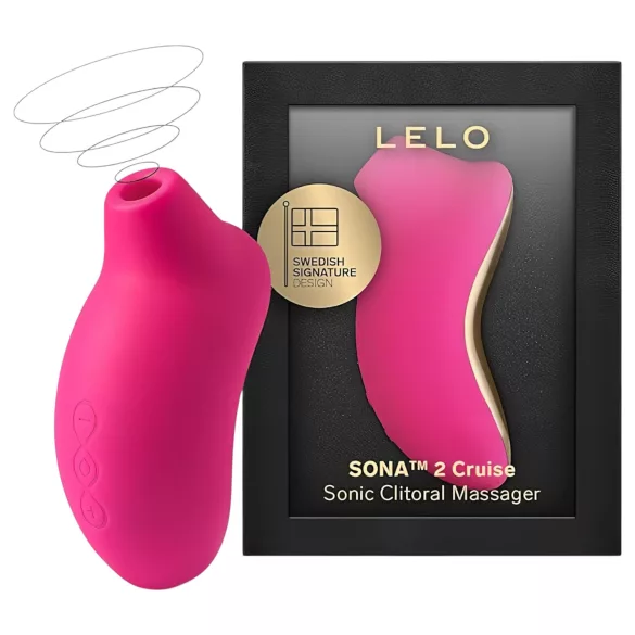 LELO Sona 2 Cruise - stymulator łechtaczki fale dźwiękowe - czerwony