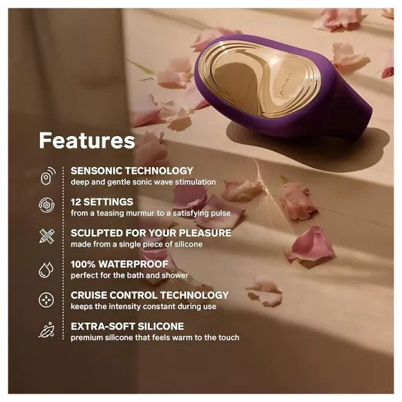 LELO Sona 2 Cruise - stymulator łechtaczki fale dźwiękowe - czerwony