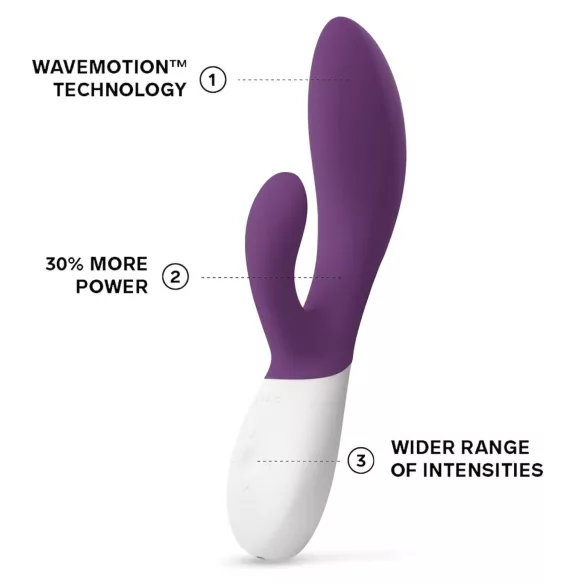 LELO - wibrator łechtaczkowo-pochwowy ładowalny wodoodporny fioletowy