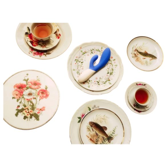 LELO - wibrator łechtaczkowo-pochwowy - wodoodporny, akumulatorowy - niebieski