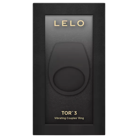 LELO Tor 3 - wibrujący pierścień na penisa sterowany aplikacją, dla mężczyzn (czarny)