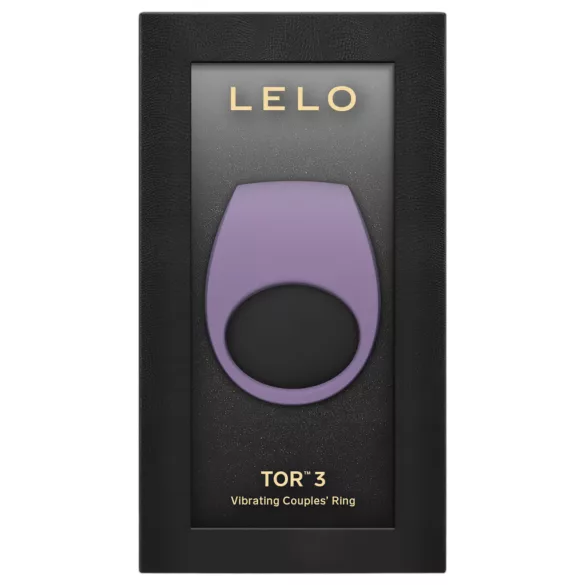LELO Tor 3 - wibrujący pierścień na penisa sterowany aplikacją, dla mężczyzn (fioletowy)