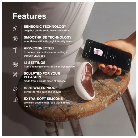 LELO Sona 3 - stymulator łechtaczki na fale dźwiękowe - fioletowy