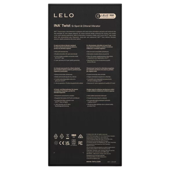 LELO INA Twist - wibrator punktu G z ramieniem do stymulacji łechtaczki (fioletowy)