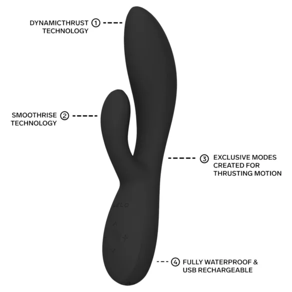 LELO - INA Thrust pchający wibrator króliczek (czarny)