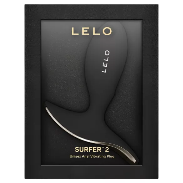 LELO Surfer - wibrujący korek analny sterowany aplikacją (czarny)