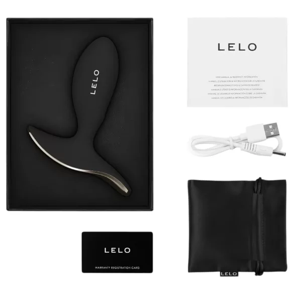 LELO Surfer - wibrujący korek analny sterowany aplikacją (czarny)