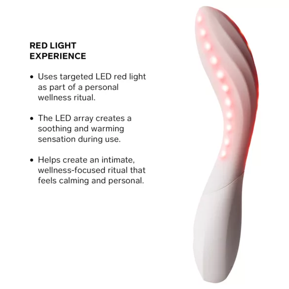 LELO Mona Spectra - inteligentny wibrator na punkt G z diodą LED (biały)