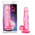 B Yours Sweet N Hard 4 - dildo z jądrami - 18 cm - różowy