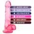 B Yours Sweet N Hard 4 - dildo z jądrami - 18 cm - różowy
