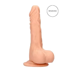   RealRock - dildo realistyczne z jądrami - 17 cm - kolor naturalny
