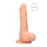 RealRock - dildo realistyczne z jądrami - 17 cm - kolor naturalny
