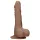 RealRock - realistyczny dildo z jądrami - 17 cm - ciemny kolor