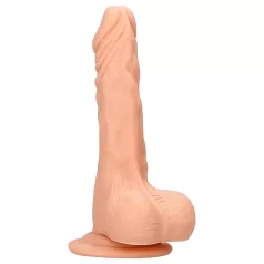   RealRock - dildo realistyczne z jądrami - 20 cm - kolor naturalny
