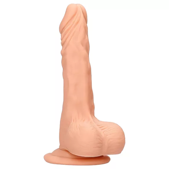 RealRock - dildo realistyczne z jądrami - 20 cm - kolor naturalny