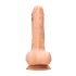 RealRock - dildo realistyczne z jądrami - 20 cm - kolor naturalny