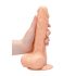 RealRock - dildo realistyczne z jądrami - 20 cm - kolor naturalny