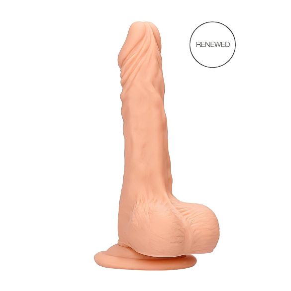 RealRock Dong 10 - realistyczny, dildos z jądrami (25 cm) - naturalny