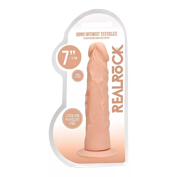RealRock - realistyczny dildos - 17 cm - beżowy
