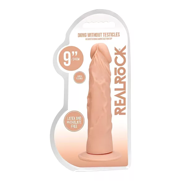 RealRock - długie dildo realistyczne 23cm - beżowy