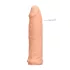 RealRock - nakładka na penisa - wydłużenie 17 cm - kolor naturalny