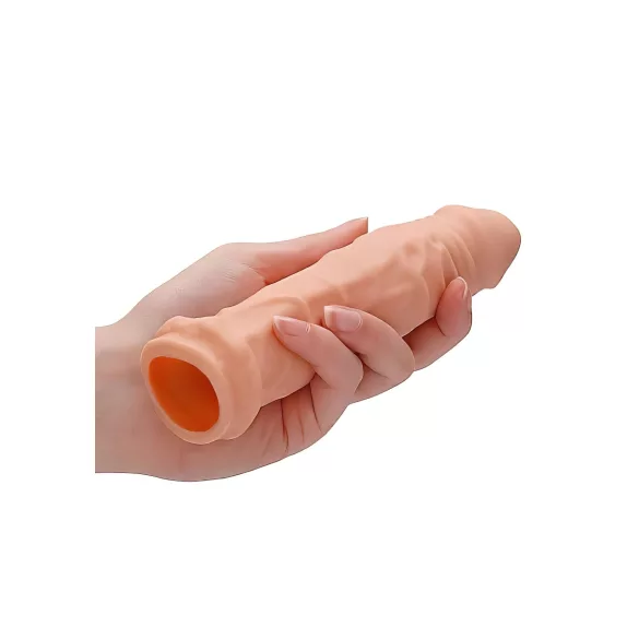 RealRock - nakładka na penisa - wydłużenie 17 cm - kolor naturalny