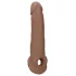 RealRock - nakładka na penisa - 21,5 cm - ciemny naturalny