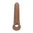 RealRock - nakładka na penisa - 21,5 cm - ciemny naturalny
