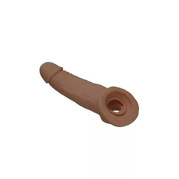 RealRock - nakładka na penisa - 21,5 cm - ciemny naturalny
