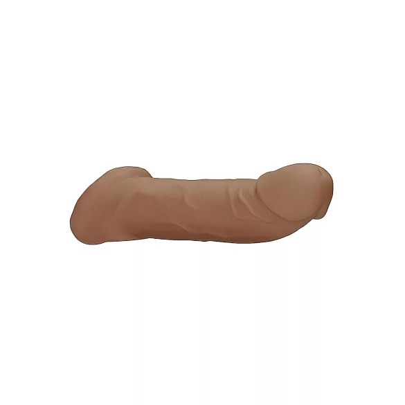 RealRock - nakładka na penisa - 21,5 cm - ciemny naturalny