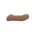 RealRock - nakładka na penisa - 21,5 cm - ciemny naturalny