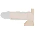 RealRock - nakładka na penisa - 21,5 cm - ciemny naturalny