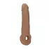 RealRock - nakładka na penisa - 21,5 cm - ciemny naturalny