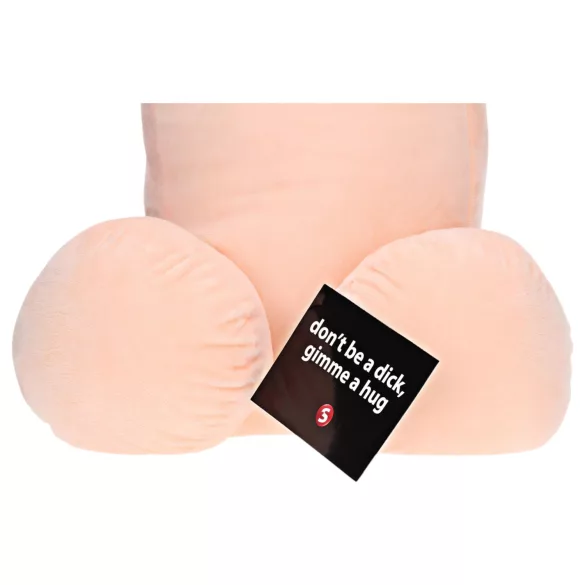Przytulanka pénisz - plusz zabawka - 60 cm - beżowy