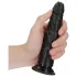 RealRock - realistyczny dildo slim - 15,5 cm - czarny