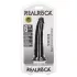 RealRock - realistyczny dildo slim - 15,5 cm - czarny