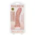 RealRock - dildo realistyczne z przyssawką - 15,5 cm - kolor cielisty