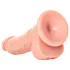 RealRock - dildo z przyssawką - realistyczny - 15,5 cm - kolor naturalny