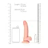 RealRock - dildo z przyssawką - realistyczny - 15,5 cm - kolor naturalny